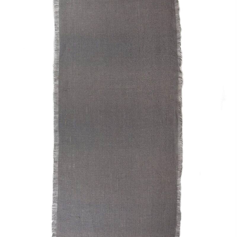 Design Imports Jute Burlap Solid Table Runner (0.25 inches high x 15 inches wide x 48 inches deep)