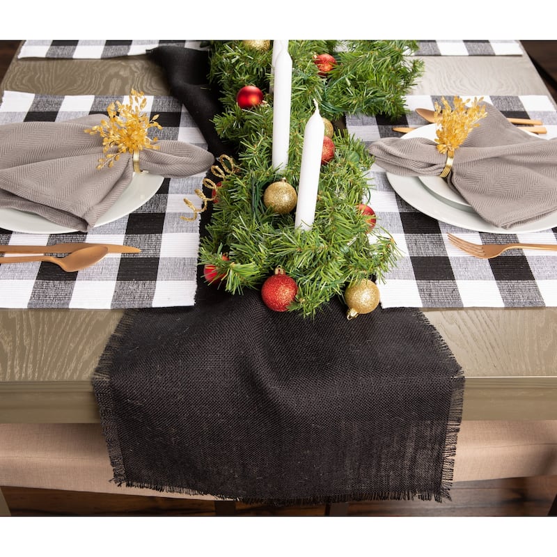 Design Imports Jute Burlap Solid Table Runner (0.25 inches high x 15 inches wide x 48 inches deep)