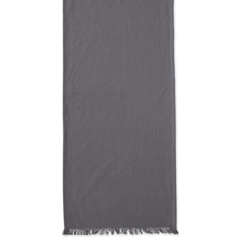 DII Fringed Solid Table Runner (0.25 inches high x 14 inches wide x 72 inches deep)