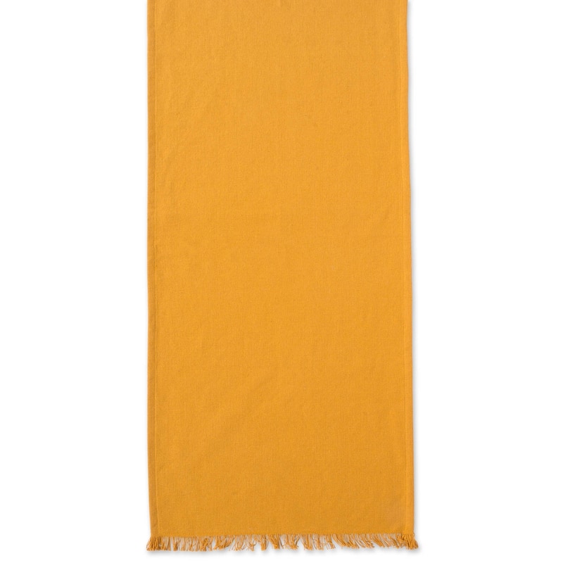 DII Fringed Solid Table Runner (0.25 inches high x 14 inches wide x 72 inches deep)