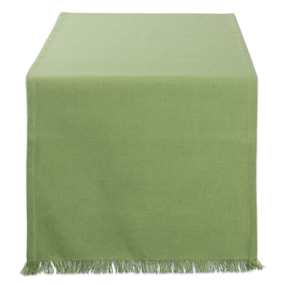 DII Fringed Solid Table Runner (0.25 inches high x 14 inches wide x 72 inches deep)