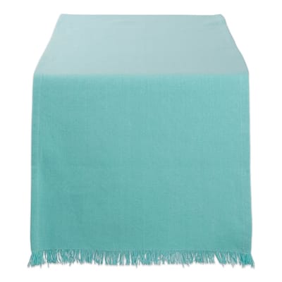 DII Fringed Solid Table Runner (0.25 inches high x 14 inches wide x 72 inches deep)