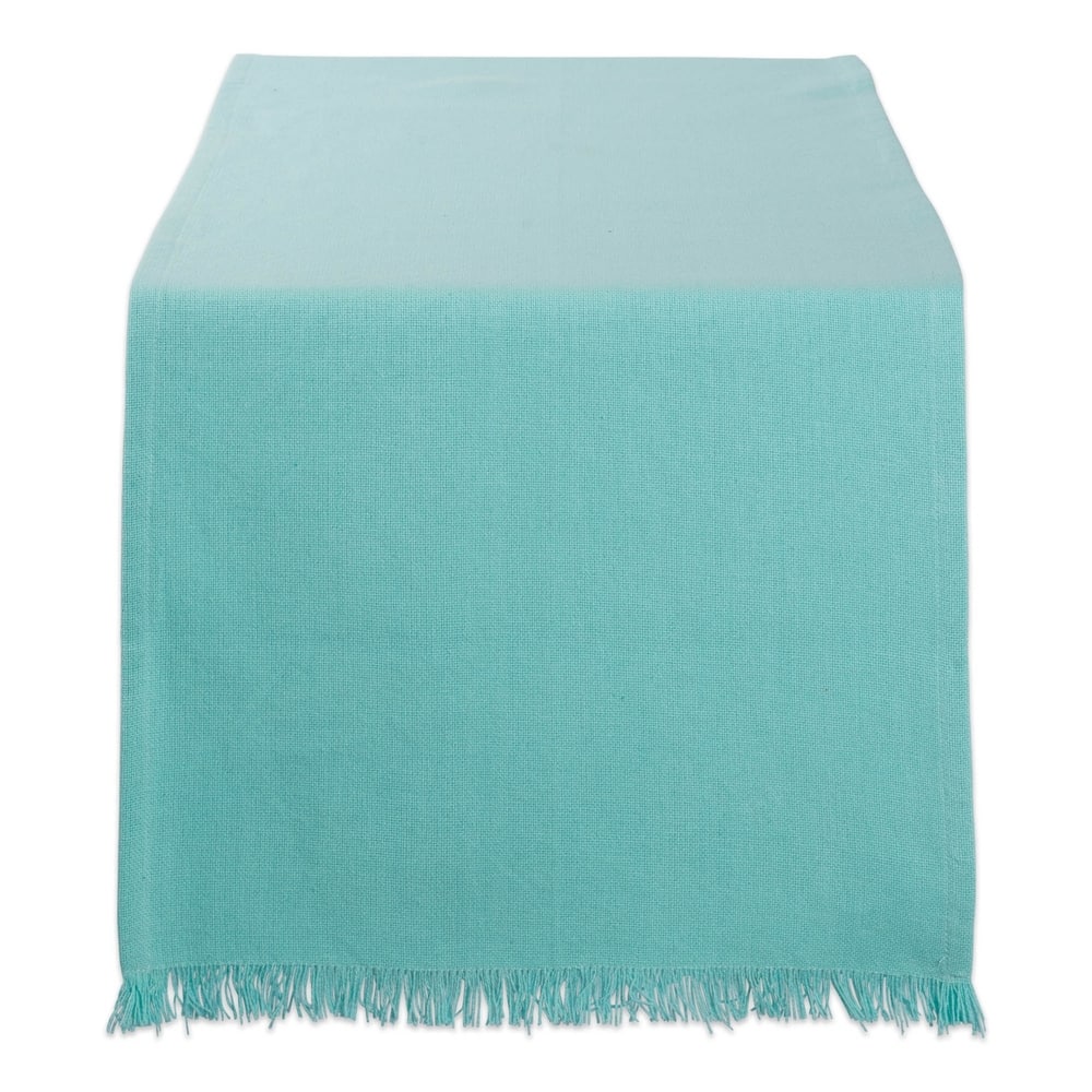 DII Fringed Solid Table Runner (0.25 inches high x 14 inches wide x 72 inches deep)