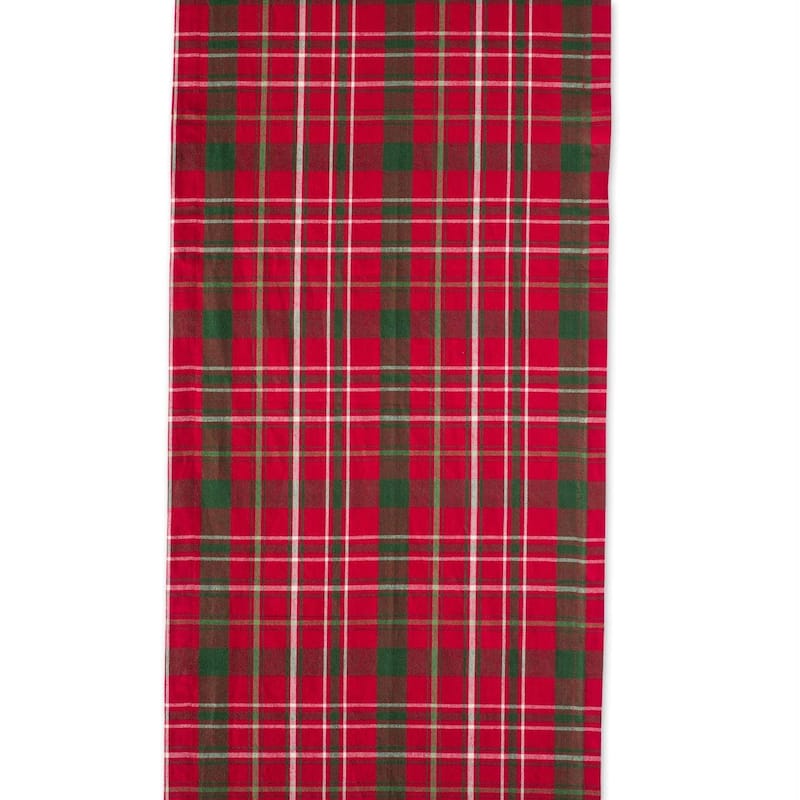 Design Imports Tartan Holly Plaid Table Runner (0.25 inches high x 14 inches wide x 108 inches deep)