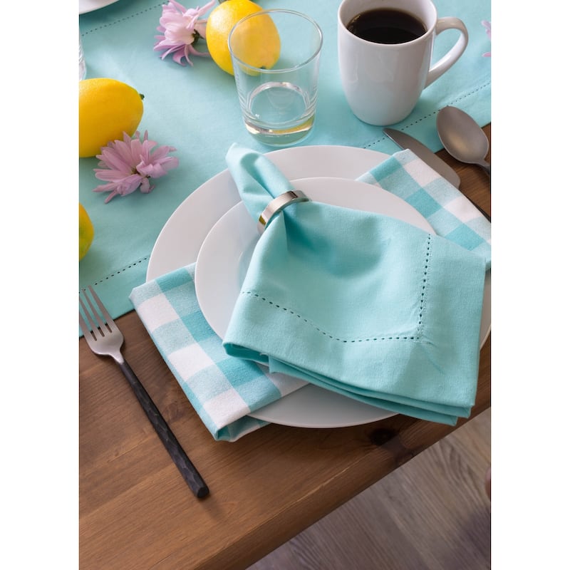 Design Imports Hemstitch Table Runner (0.25 inches high x 14 inches wide x 72 inches deep)