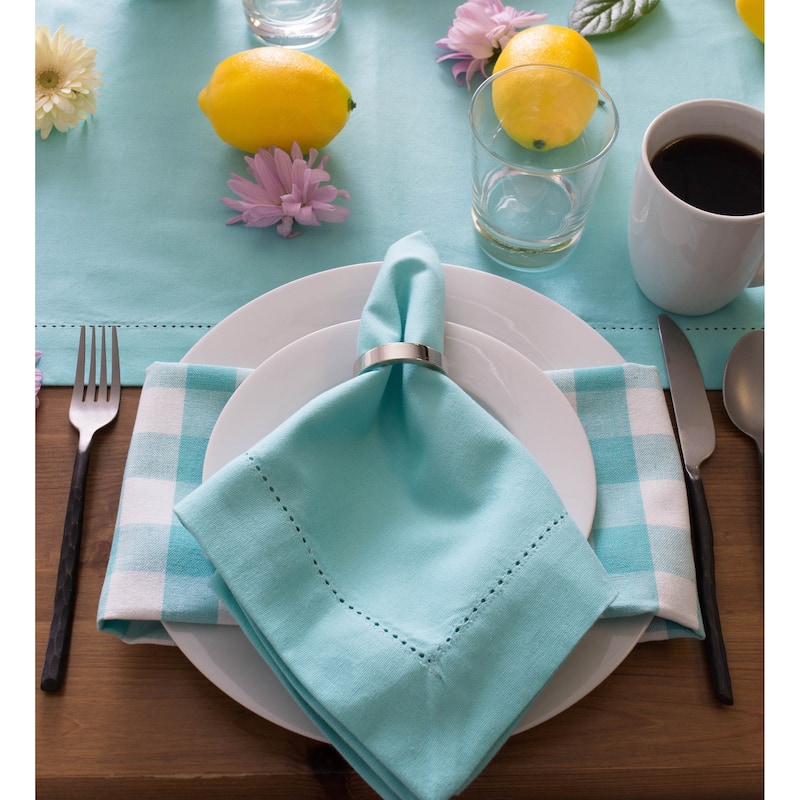 Design Imports Hemstitch Table Runner (0.25 inches high x 14 inches wide x 72 inches deep)