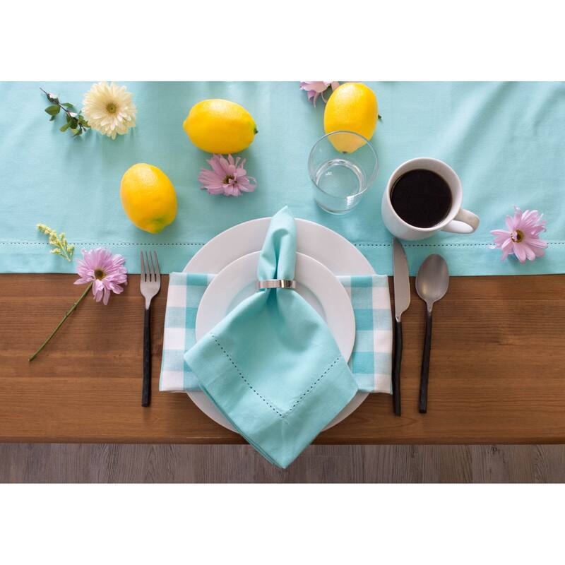 Design Imports Hemstitch Table Runner (0.25 inches high x 14 inches wide x 72 inches deep)