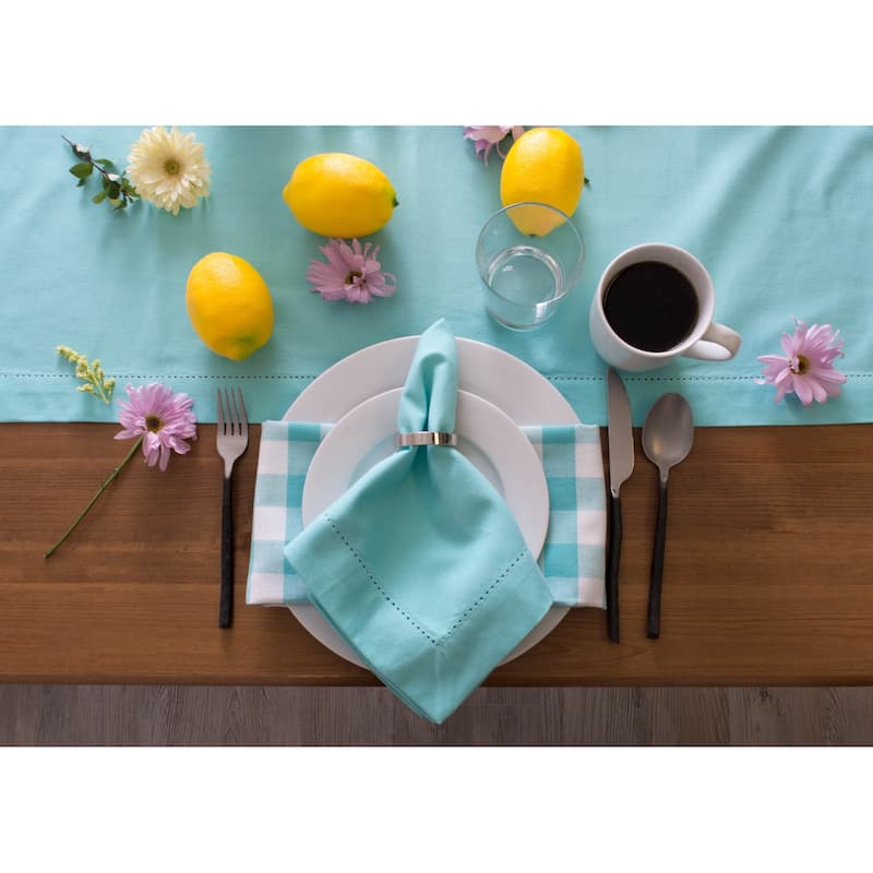 Design Imports Hemstitch Table Runner (0.25 inches high x 14 inches wide x 72 inches deep)