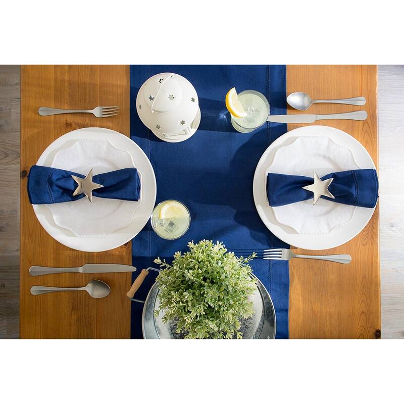 Design Imports Hemstitch Table Runner (0.25 inches high x 14 inches wide x 72 inches deep)