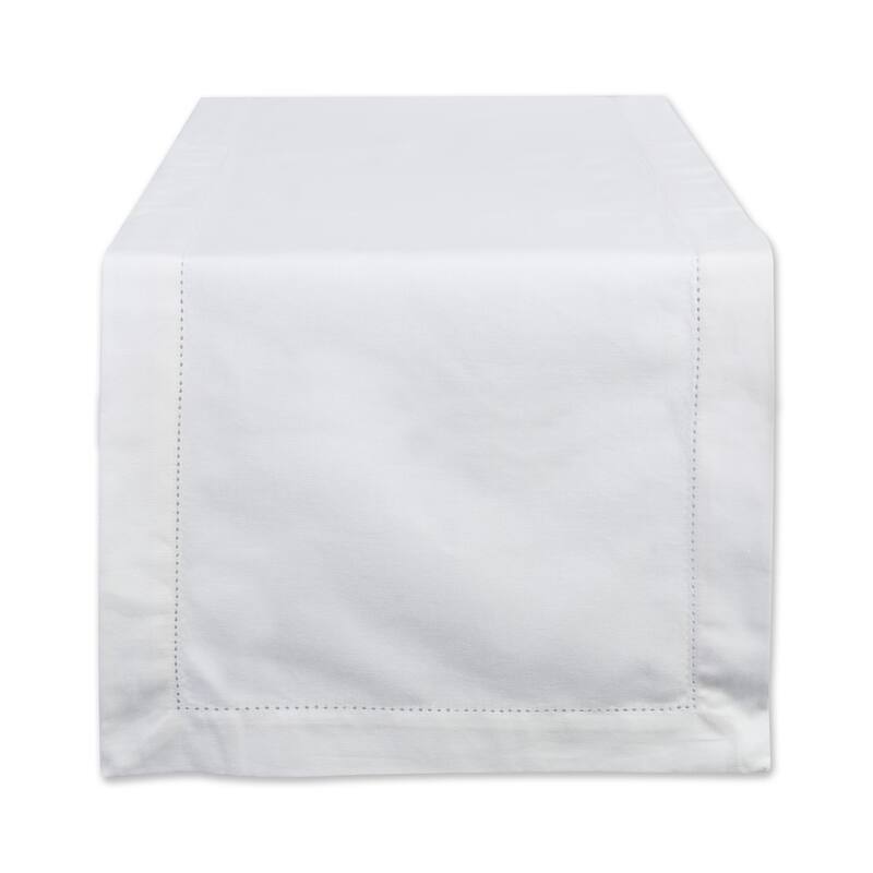 Design Imports Hemstitch Table Runner (0.25 inches high x 14 inches wide x 72 inches deep)