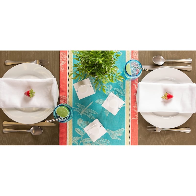 Design Imports Harelquin Print Table Runner (0.25 inches high x 14 inches wide x 72 inches deep)
