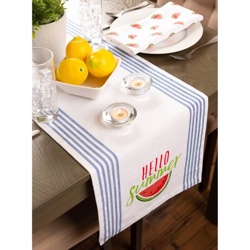 Design Imports Harelquin Print Table Runner (0.25 inches high x 14 inches wide x 72 inches deep)