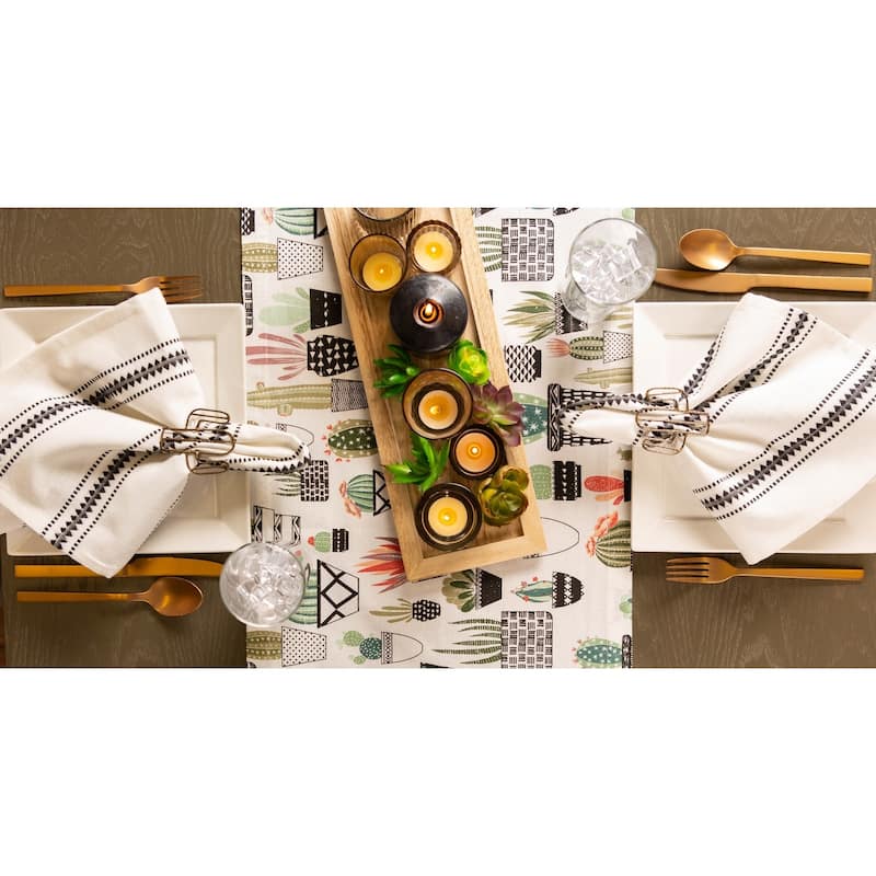 Design Imports Harelquin Print Table Runner (0.25 inches high x 14 inches wide x 72 inches deep)