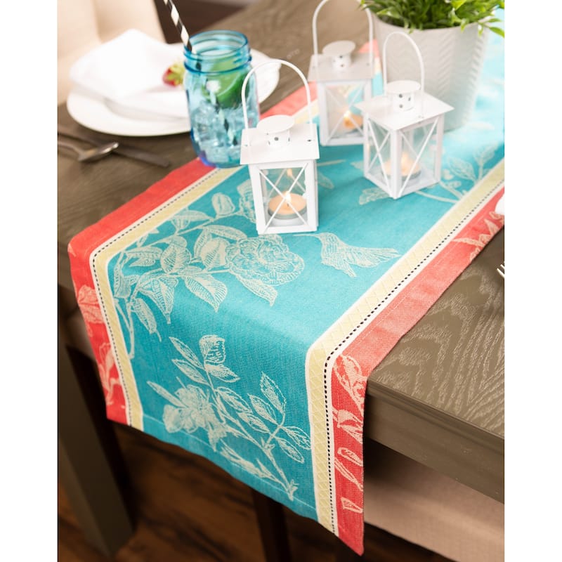 Design Imports Harelquin Print Table Runner (0.25 inches high x 14 inches wide x 72 inches deep)