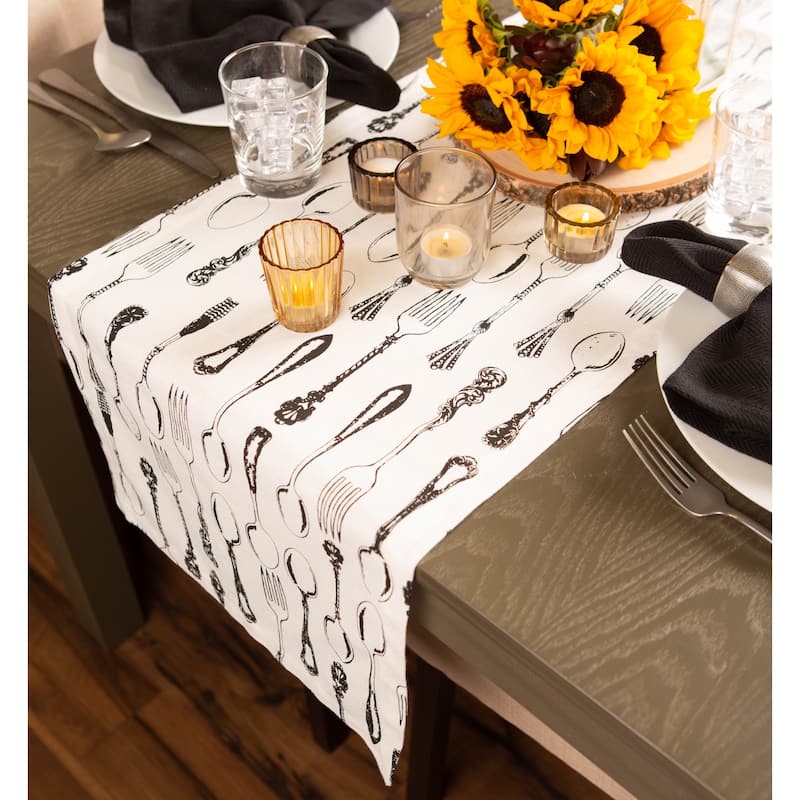 Design Imports Harelquin Print Table Runner (0.25 inches high x 14 inches wide x 72 inches deep)