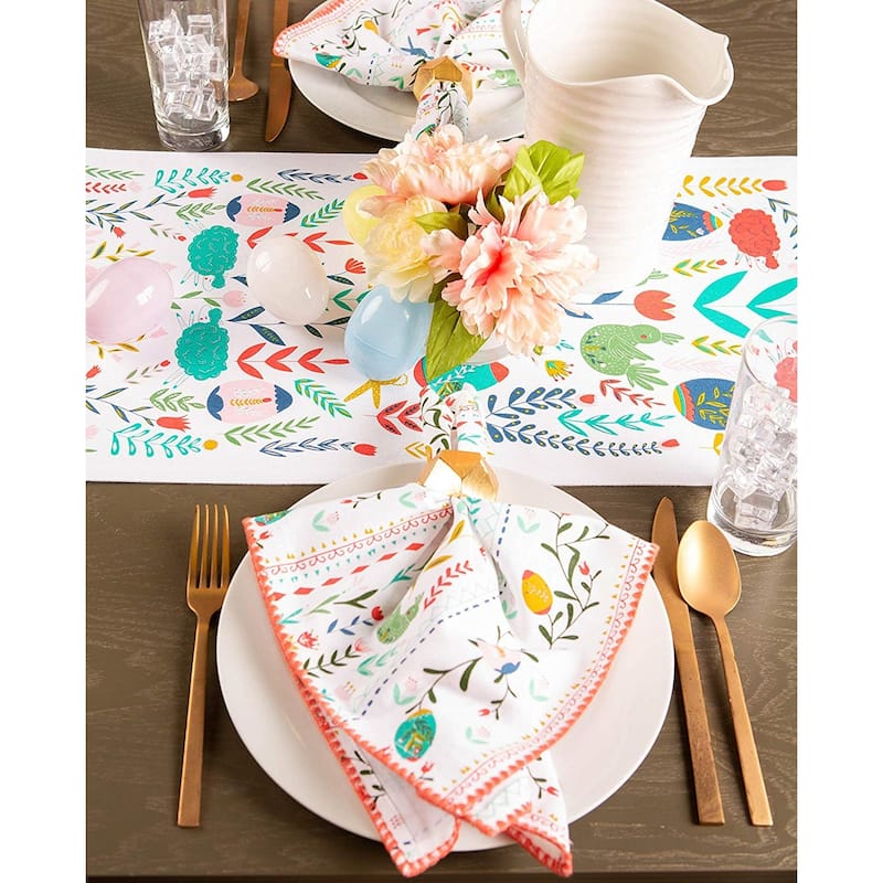 Design Imports Harelquin Print Table Runner (0.25 inches high x 14 inches wide x 72 inches deep)