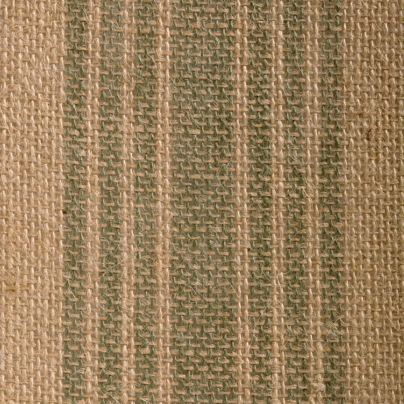Design Imports Jute Burlap Middle Stripe Table Runner