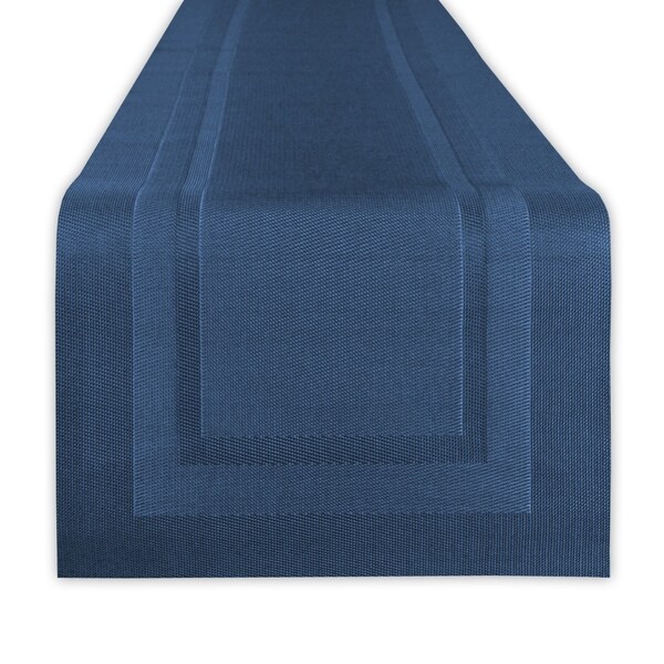 Design Imports PVC Doubleframe Table Runner (0.25 inches high x 14 inches wide x 72 inches deep) - 72"x14"