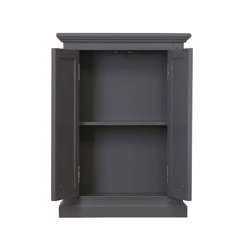Derby Collection Wall Cabinet In Cashmere Grey