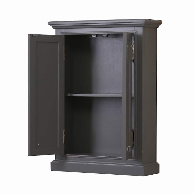 Derby Collection Wall Cabinet In Cashmere Grey