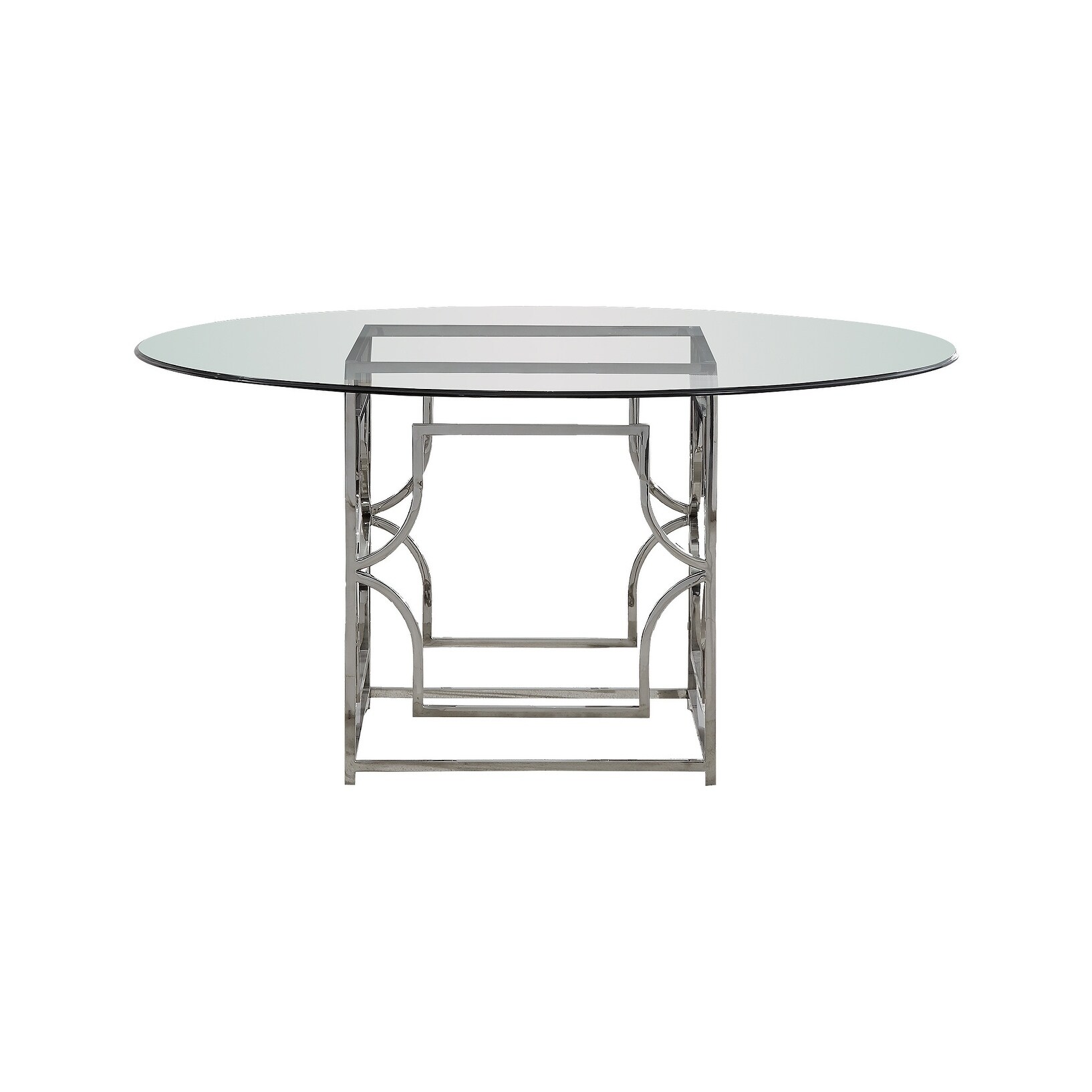 Best Master Furniture 60 Inch Round Glass Dining Table 606719957637 eBay