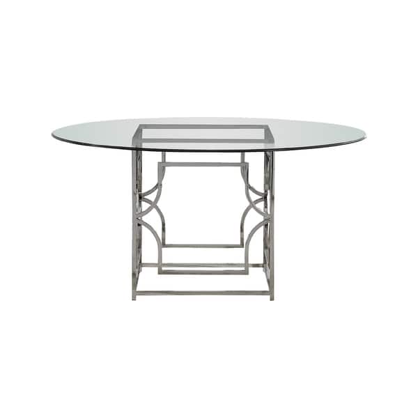 Best Master Furniture 60 Inch Round Glass Dining Table Overstock 22381502