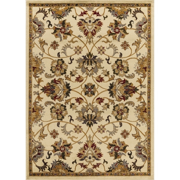 Mod-Arte Crown, CR04,Persian Inspired, Medaliion Print & Classic Border Traditional Area Rug