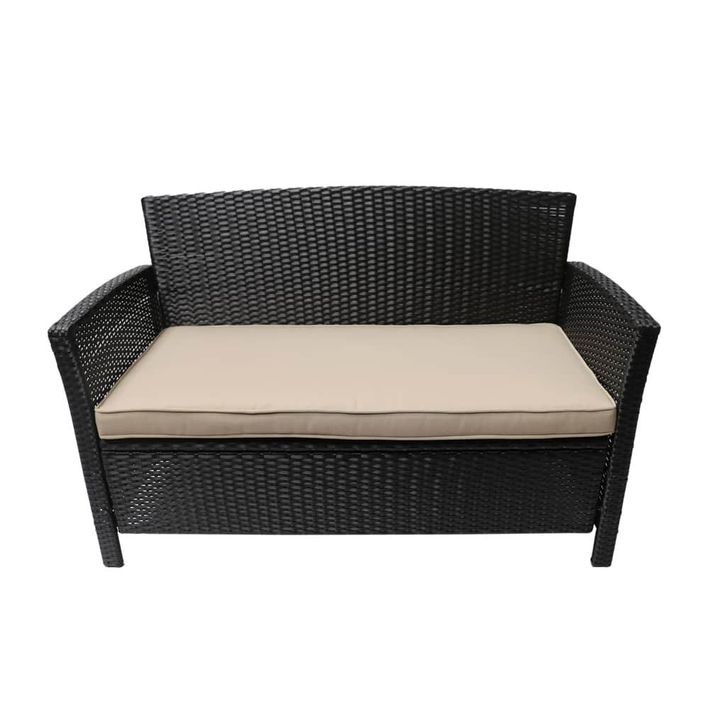 St. Lucia Outdoor Wicker Loveseat by Christopher Knight Home