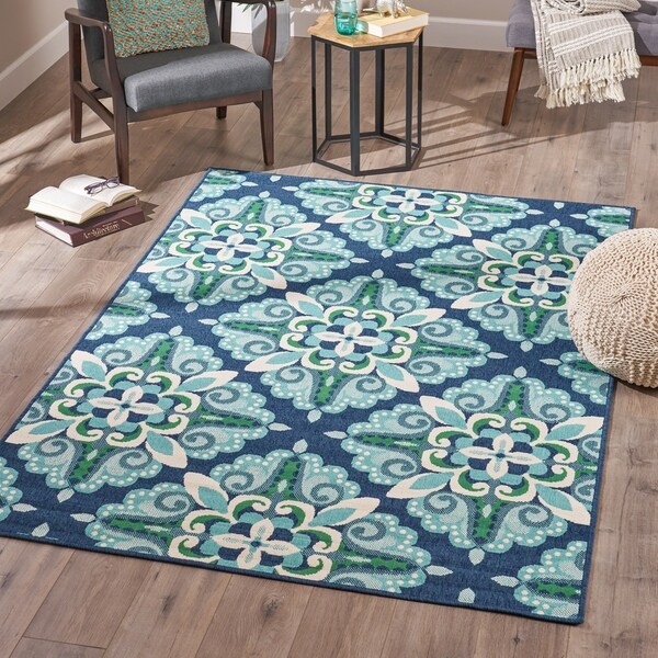 Shop Reid Indoor Floral Area Rug by Christopher Knight Home 5'3 X 7'6