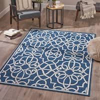 5'3 x 7' Shorey Indoor/Outdoor Rug Natural - Christopher Knight Home