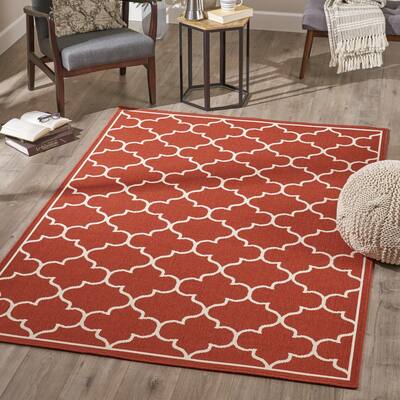 Makena Indoor Geometric Area Rug by Christopher Knight Home - 5'3 X 7'6