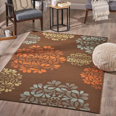 Ramonna Indoor Floral Area Rug by Christopher Knight Home - 5'3 X 7'6