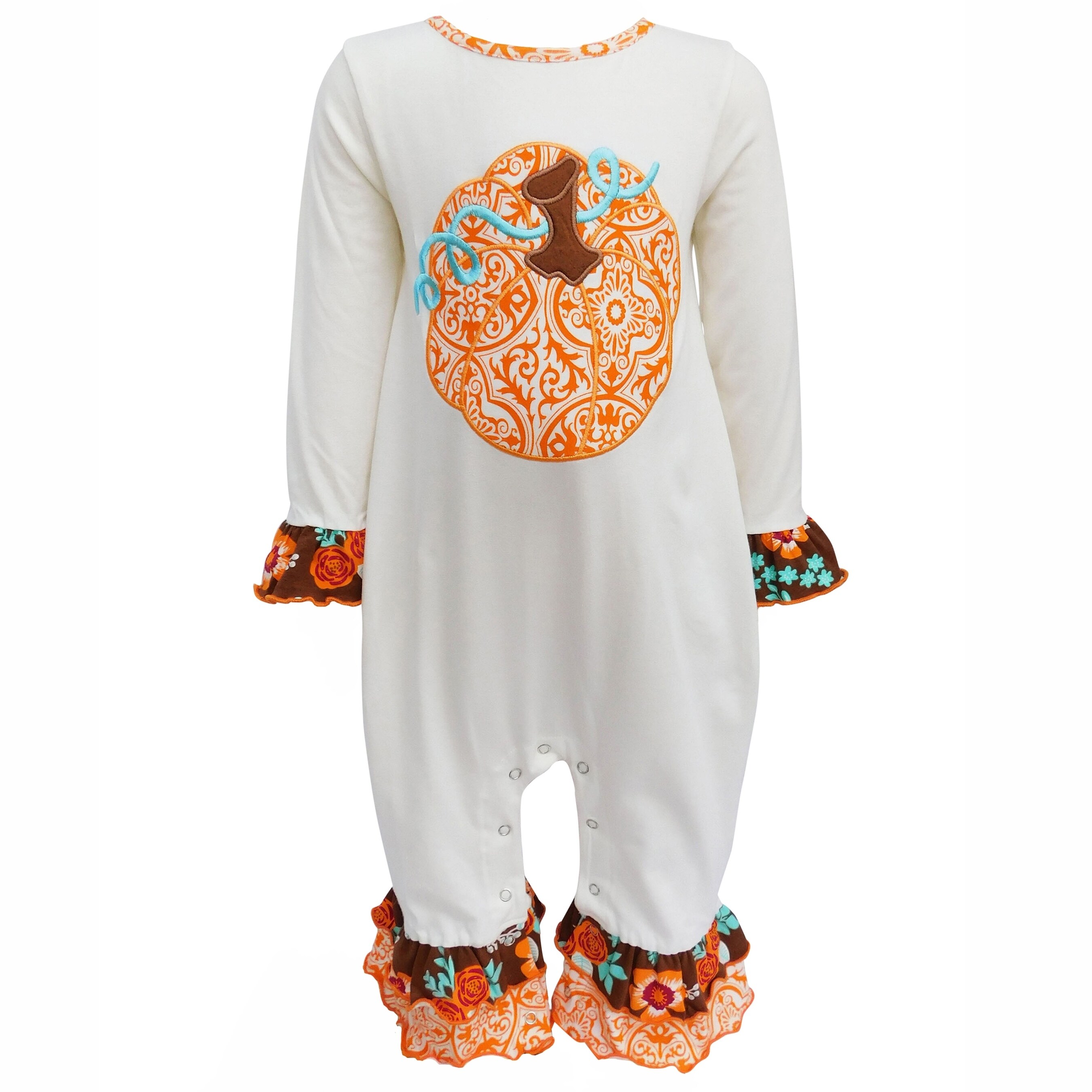 baby girl thanksgiving romper