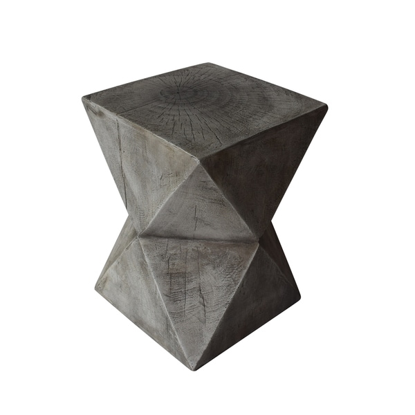 light gray side table