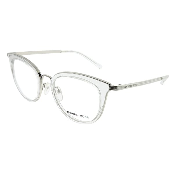 Michael Kors Round Mk 3026 Aruba 3050 Woman Silver Frame Eyeglasses