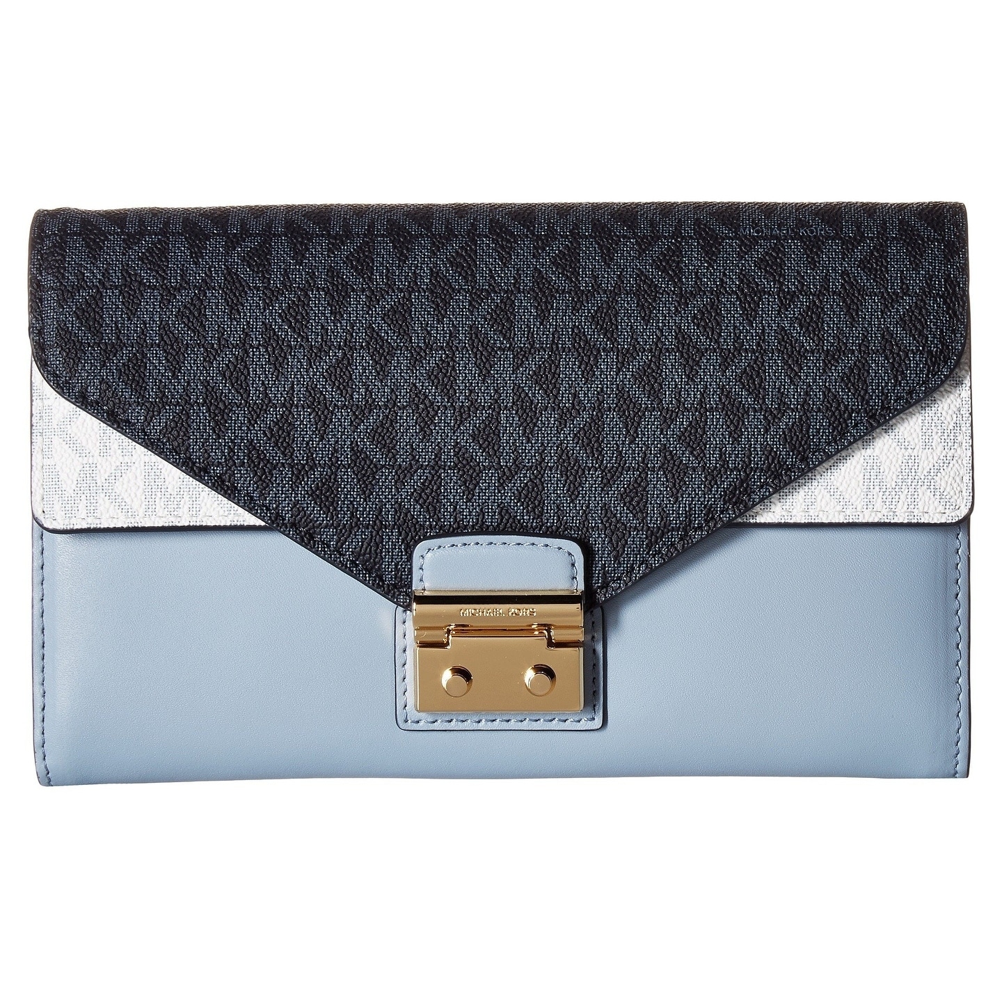 sloan logo and leather chain wallet