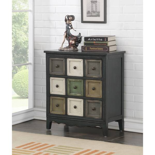 Shop Somette Three Drawer Chest W Power Bakersfield Multi Color