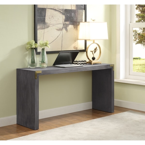 Console table deals with 2 stools