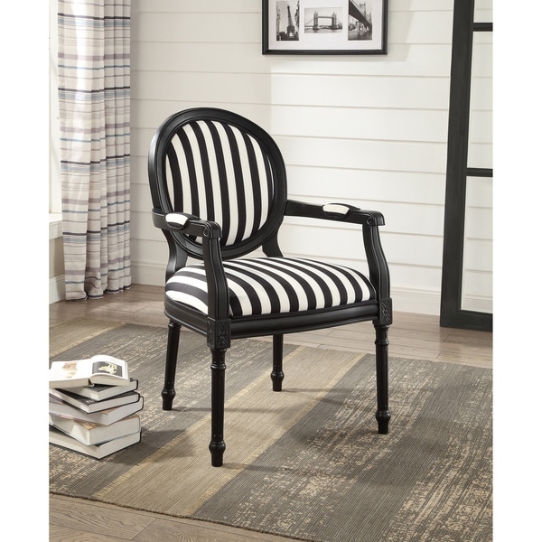 black and white sitting chair