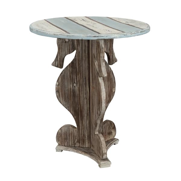 slide 2 of 3, Somette Seahorse Table, Islander Multicolor - 24"L x 24"W x 28"H