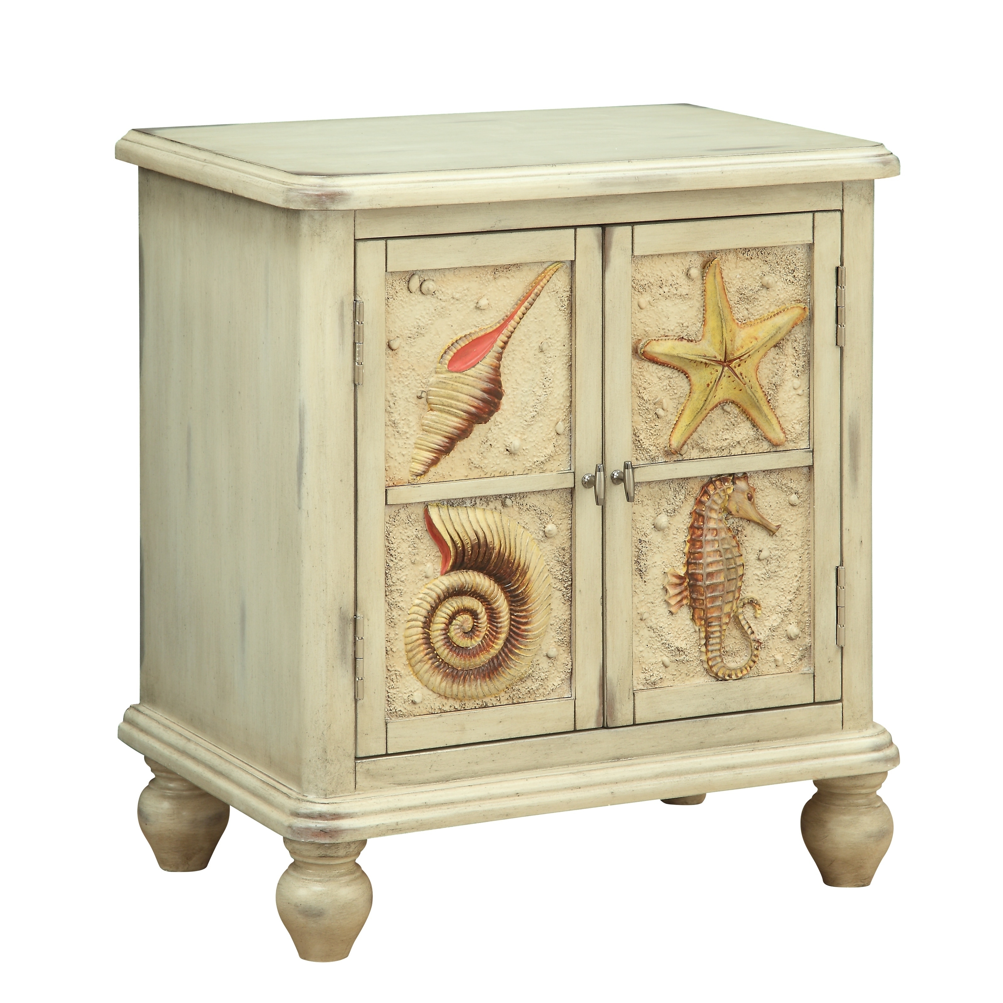 Shop Treasure Trove Shoals Distressed Sand Small 2 Door Cabinet