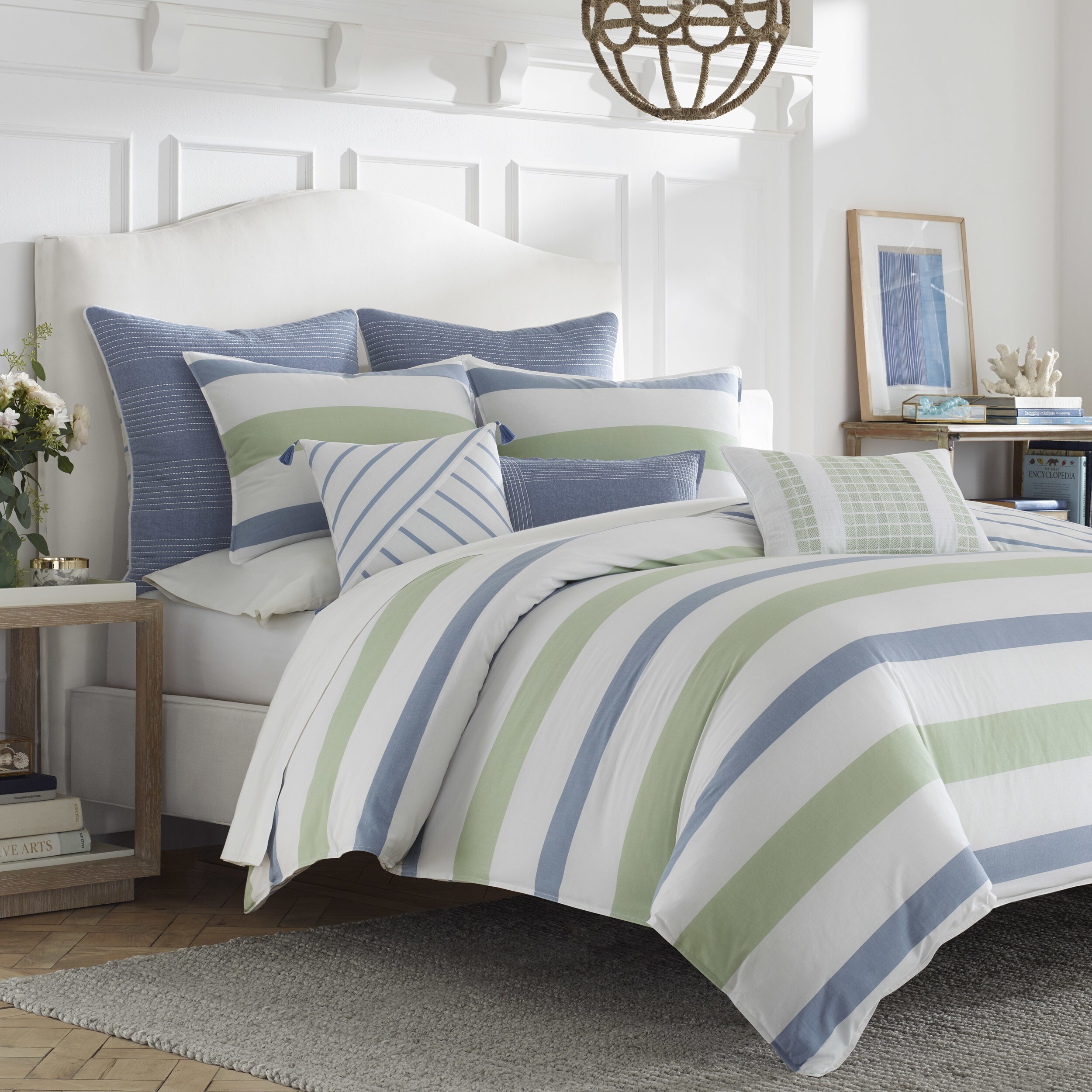 Norwich Green/Grey 4-Piece Comforter Set