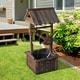 preview thumbnail 1 of 3, Accent Rustic Wishing Well Fountain