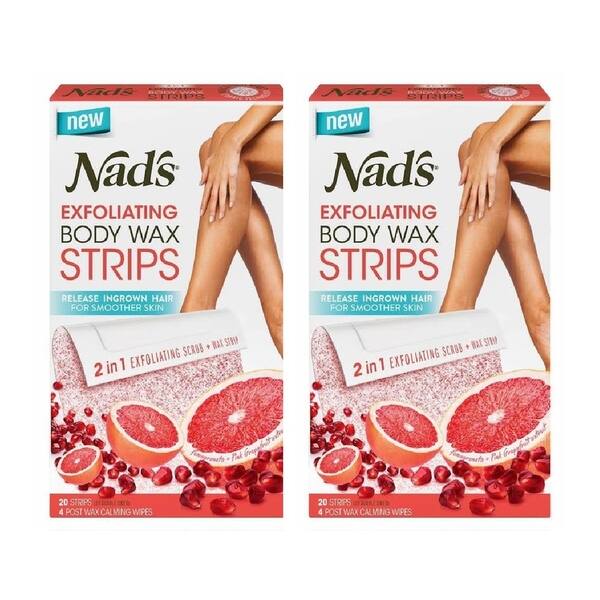 Shop Nad S Exfoliating Body Wax Strips 20 Count 4 Post Wax