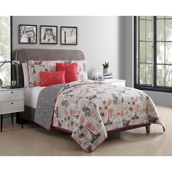VCNY Home Jolie Paris Reversible Quilt Set