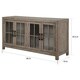 preview thumbnail 4 of 2, The Gray Barn Manderley Traditional Dove Tail Grey Buffet Curio Cabinet