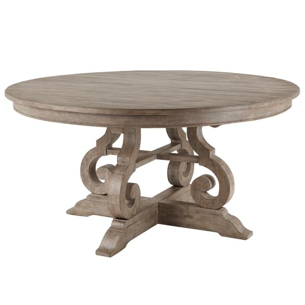 The Gray Barn Manderley Traditional Dovetail Grey 60-inch Round Dining ...