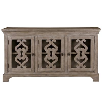 Magnussen Home Tinley Park Dove Tail Grey Server - 66''W x 18''D x 36''H
