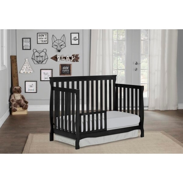 dream on me kaylin 5 in 1 convertible crib black