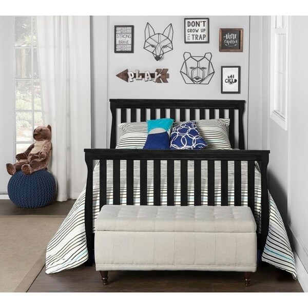 dream on me kaylin 5 in 1 convertible crib black